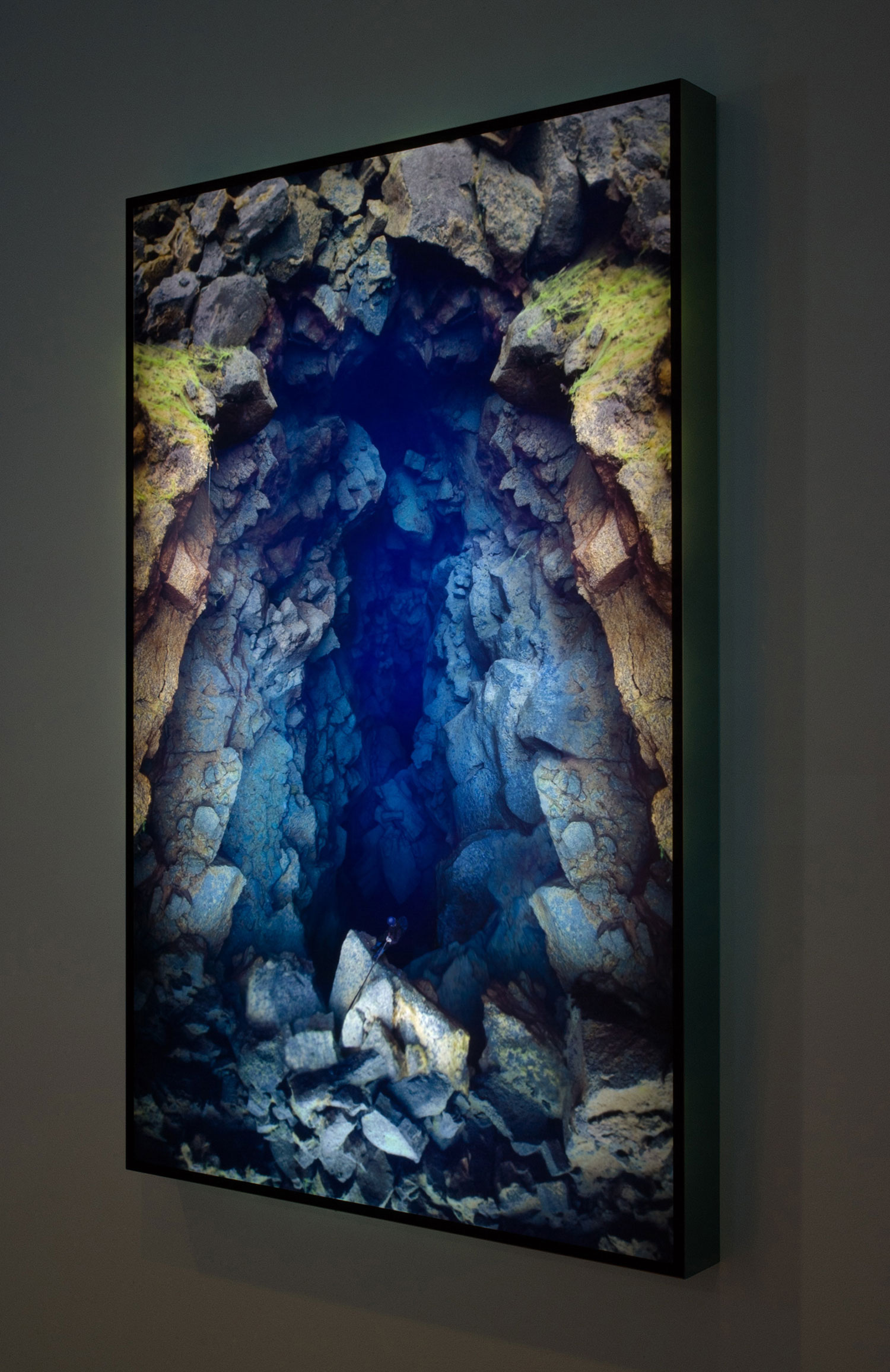 Installation view of lightbox